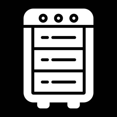 sunucu rafı simgesi, vektör illüstrasyonu 