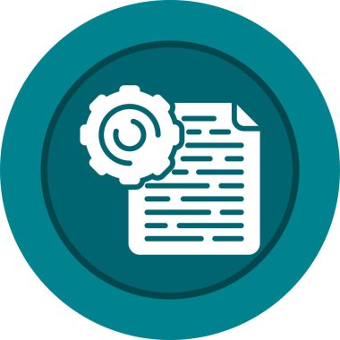 Dosya Yönetimi web simgesi basit illüstrasyon