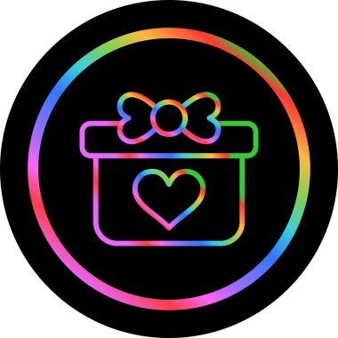 hediye simgesi vektör illüstrasyonu