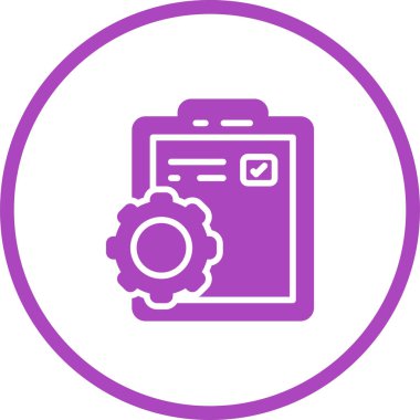 Dosya Yönetimi web simgesi basit illüstrasyon