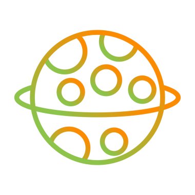 Gezegen web simgesi vektör illüstrasyonu 