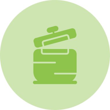 Casserole web simgesinin vektör illüstrasyonu 