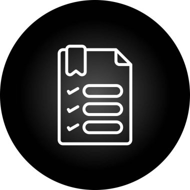 listeleme web simgesi basit illüstrasyon