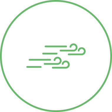 Rüzgâr simgesi vektör illüstrasyonu üfleniyor 