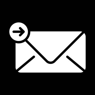 Send mail icon, vector illustration simple design clipart