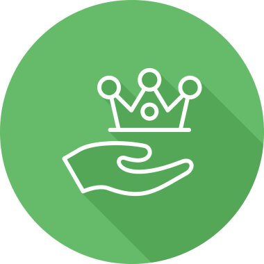 El simgesindeki bir tacın vektör çizimi