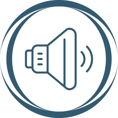 ses hoparlörü simgesi, web illüstrasyonu