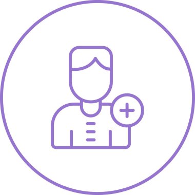 Doktor simgesi tasarım, illüstrasyon vektör  