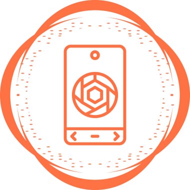 Kamera. Web simgesi basit tasarım