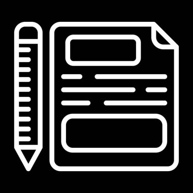 belge web simgesi vektör illüstrasyonu