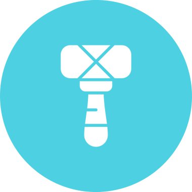 Çekiç simgesi. Web basit illüstrasyonu