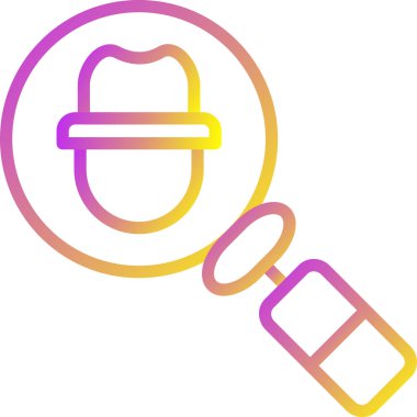 Vektör illüstrasyonu, Sahtekarlık Algılama simgesi ögesi