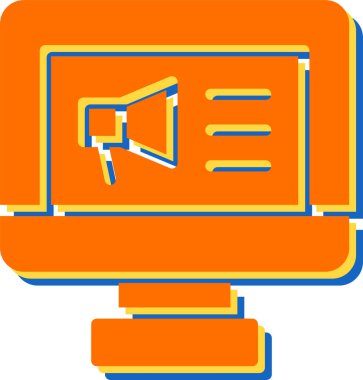 Basit simge vektör illüstrasyonu pazarlanıyor 