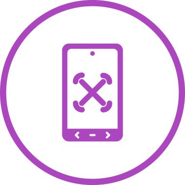 Basit illüstrasyon web simgesine odaklan 