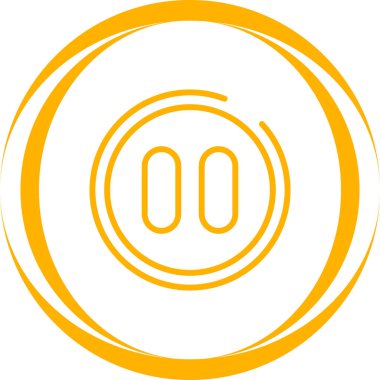 Duraklat düğmesine simge vektör çizim