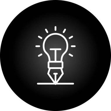 yaratıcılık web simgesi, vektör çizim