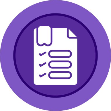 listeleme web simgesi basit illüstrasyon