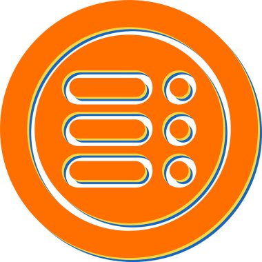 Bir Menü simgesinin vektör çizimi