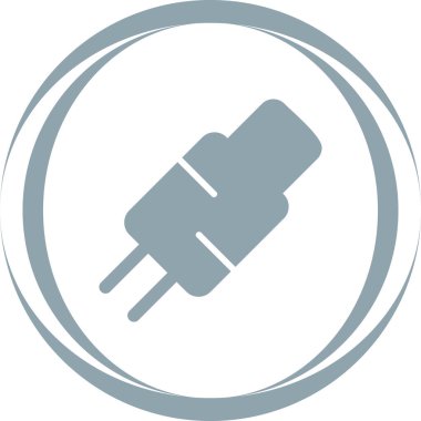 Kablo web simgesi, vektör çizim