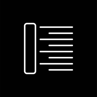 Hizalama simgesinin vektör illüstrasyonu