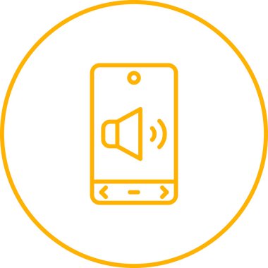 Cep telefonu çalıyor. Web simgesi basit illüstrasyon 