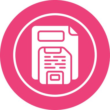 Kaydet düğmesi simgesinin vektör illüstrasyonu