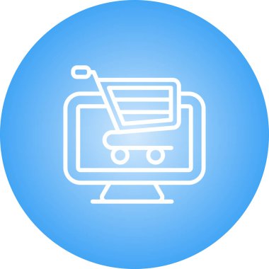 bilgisayar simgesi, vektör illüstrasyonu basit tasarım