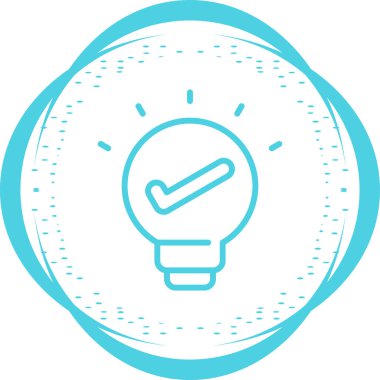 Bir fikrim var. Web simgesi basit illüstrasyon