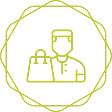 kullanıcı. Web simgesi basit illüstrasyon