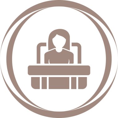 Yönetici seo modern simgesinin vektör illüstrasyonu