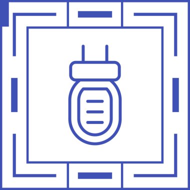 Kapasitör web simgesinin vektör illüstrasyonu