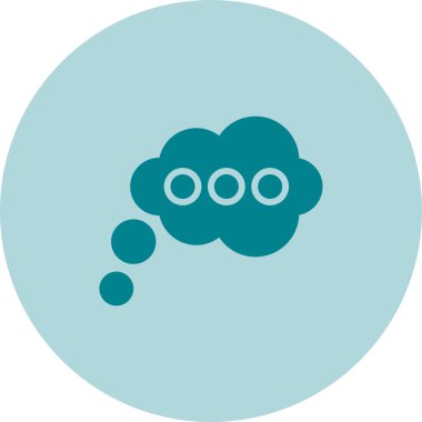 Düşünen Ağ simgesinin vektör illüstrasyonu