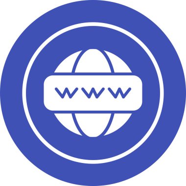 dünya çapında web simgesi vektör illüstrasyonu