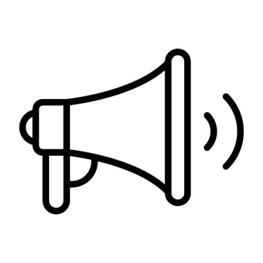 Genel Adres Sistemi Web simgesi vektör illüstrasyonu 