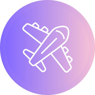 uçak web simgesi, vektör illüstrasyonu 