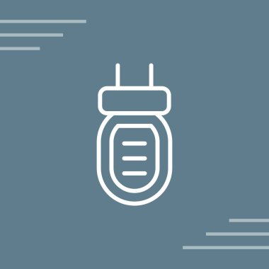 Kapasitör web simgesinin vektör illüstrasyonu