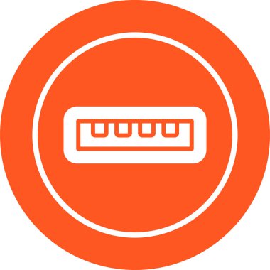 usb simgesi, vektör illüstrasyonu basit tasarım