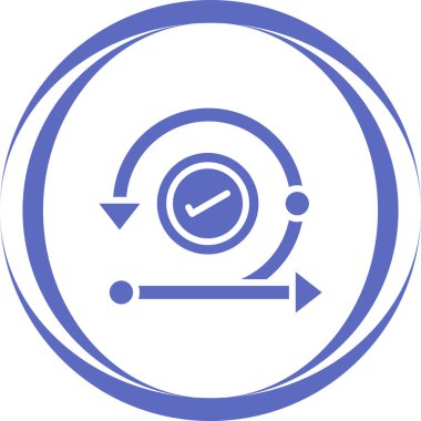 Görselleştirilmiş Basit Özyineleme Simgesi Beyaz Arkaplanda İzole Edildi 