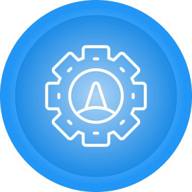 Hız göstergesi veya Tachometer simgesi. Beyaz Hız Sembolü İzole Edildi 