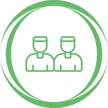 Kullanıcı simgesinin vektör illüstrasyonu