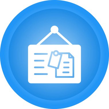 Tahta web simgesi, basit illüstrasyon