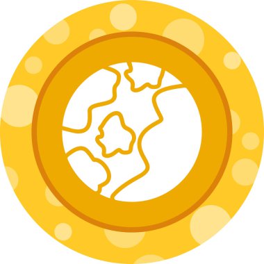 Earth icon, vector illustration simple design