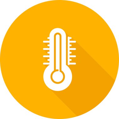 termometre simgesi tasarım, vektör çizim 