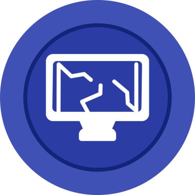 Bilgisayar ekranı simgesini onar. vektör illüstrasyonu