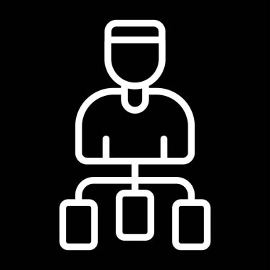 Kullanıcı Akımı simgesi vektör illüstrasyonu