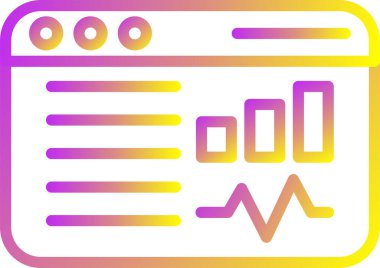 Sosyal Medya Analizleri için illüstrasyon simgesi