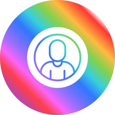 kullanıcı. Web simgesi basit illüstrasyon