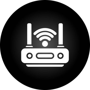 Wi-fi yönlendirici. Web simgesi basit illüstrasyon