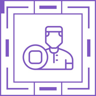 kullanıcı. Web simgesi basit illüstrasyon
