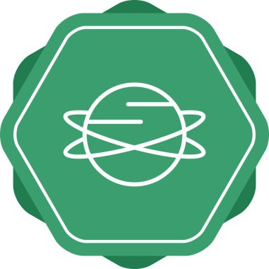 Gezegen web simgesi vektör illüstrasyonu 